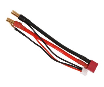 Gens Ace - 1407 - 2S Charge Cable: 5.0mm Bullet To Deans (T-Plug)