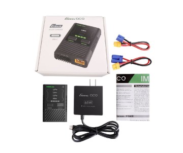 Gens Ace - 1677 - IMARS Mini G-Tech USB-C 2-4S 60W RC Battery Charger With Power Supply Adapter and Adapter Cable
