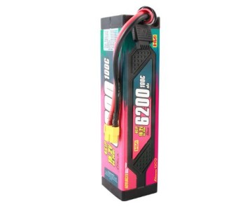 Gens Ace - 1704 - G-Tech 6200mAh 4S1P 15.2V 100C LiPo Battery Pack with XT60 Plug  (178.2 x 48 x 43.5mm  +/-  Manufacturer's tolerances)