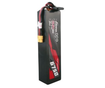 Gens Ace - 1756 - G-Tech 6750mAh 4S1P 14.8V 60C LiPo Battery Pack with XT60 Plug Soft Pack (184x50x35mm +/- Manufacturer's Specifications)