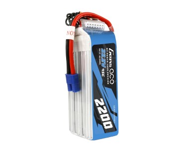 Gens Ace - 1048 - 2200mAh 22.2V 45C LiPo Battery - EC3 Plug 125x39x36.7mm