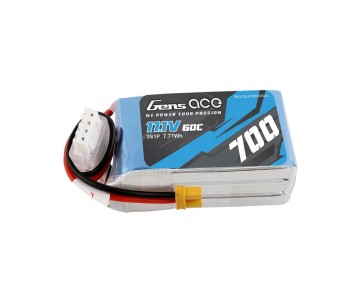 Gens Ace - 986 - 700mAh 3S1P 11.1V 60C LiPo XT30 Plug Soft Case 58x22.5x23mm