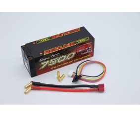Gens Ace - 1121 - Redline 2.0 Series 7500mAh 4S1P 15.2V 130C HardCase Lipo Battery With 5.0mm Bullet