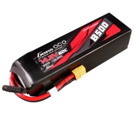 Gens Ace - 1757 - G-Tech 8500mAh 4S1P 14.8V 60C LiPo Battery Pack with XT60 Plug Soft Pack (155x43x48mm +/- Manufacturer's Specifications)