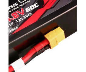 Gens Ace - 1757 - G-Tech 8500mAh 4S1P 14.8V 60C LiPo Battery Pack with XT60 Plug Soft Pack (155x43x48mm +/- Manufacturer's Specifications)