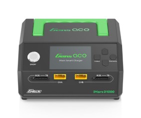 Gens Ace iMars D1000 G-Tech Smart Charger, Dual Channel, AC 1000W