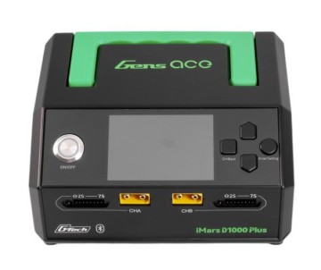 Gens Ace iMars D1000 Plus G-Tech Smart Charger, Dual Channel, AC 1000W