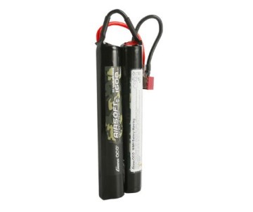 Gens Ace - 1427 - 1600mAh 9.6V 8S1P Airsoft Gun Nunchuck-Style NIMH Battery with Deans Plug Gens Ace - 1427 - 1600mAh 9.6V 8S1P Airsoft Gun Nunchuck-Style NIMH Battery with Deans Plug