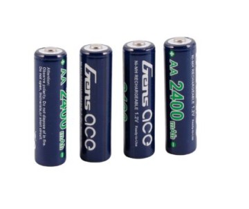 Gens Ace - 2394 - 2400mAh 1.2V Ni-MH AA Rechargeable Battery for Mini-Z Competition, other RC Transmitters, Receiver Packs, Robots, and Toys Gens Ace - 2394 - 2400mAh 1.2V Ni-MH AA Rechargeable Battery for Mini-Z Competition, other RC Transmitters, Receiver Packs, Robots, and Toys