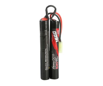 Gens Ace - 1253 - 1600mAh 8S1P 9.6V  Airsoft Gun Nunchuck-Style NIMH Battery