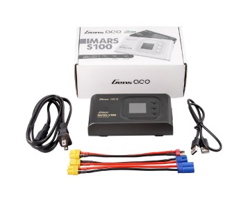 Gens Ace IMars S100 G-Tech AC Balance RC Battery Smart Charger- Black