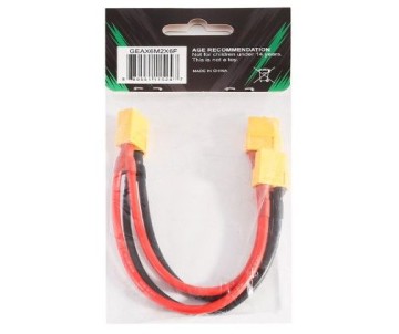 Gens Ace - 1524 - XT60 Male to 2x XT60 Female Parallel Adapter, AWG#14 150mm 