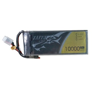 Tattu - 080 - 10000mAh 4S1P 14.8V 25C LiPo No Plug Soft Case 169x65x39mm