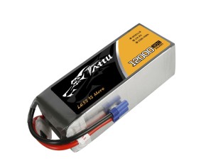 Tattu - 999 - 12000mAh 22.2V 30C 6S Lipo Battery Pack with EC5 for UAV Drone 190x71x54mm