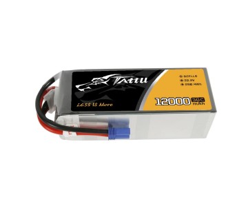 Tattu - 999 - 12000mAh 22.2V 30C 6S Lipo Battery Pack with EC5 for UAV Drone 190x71x54mm