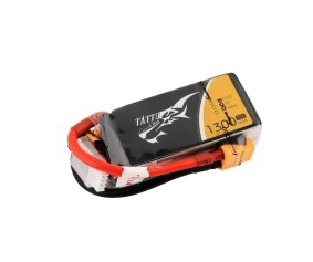 Tattu - 101 - 1300mAh 3S1P 11.1V 75C LiPo XT60 Plug Soft Case 72x36x22mm