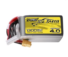 Tattu R-Line - 1943 - Version 4.0 1300mAh 8S 29.6V 130C Lipo Battery Pack With XT60 Plug