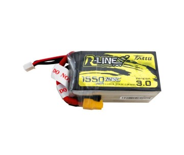 Tattu R-Line - 713 - Version 3.0 1550mAh 18.5V 120C 5S1P Lipo Battery Pack with XT60 Plug 77x39x40mm