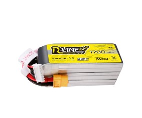 Tattu R-Line - 1881 - 1700mAh 6S 22.2V 95C Lipo Battery Pack With XT60 Plug