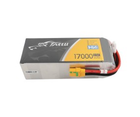 Tattu - 895 - 17000mAh 6S1P 22.8V 15C LiPo XT90 Plug Soft Case 192x76x62mm