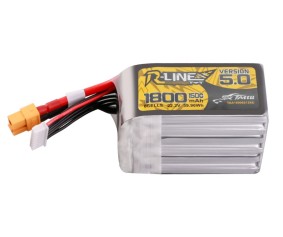 Tattu R-Line - 1948 - Version 5.0 1800mAh 6S 22.2V 150C Lipo Battery Pack With XT60 Plug