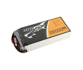 Tattu - 082 - 22000mAh 4S1P 14.8V 25C LiPo No Plug Soft Case 204x90x43mm