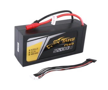 Tattu Plus - 533 - 22000mAh 22.2V 25C 6S1P Lipo Smart Battery Pack with AS150+XT150 Plug 213x96x69mm