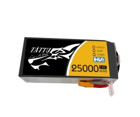 Tattu - 731 - 25000mAh 6S1P 22.8V 10C LiPo XT90 Plug Soft Case 207x91x65mm