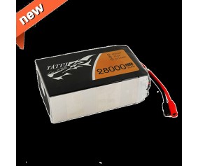 Tattu - 148 - 28000mAh 6S1P 22.2V 25C LiPo AS150 Plug Soft Case 205x121x67mm