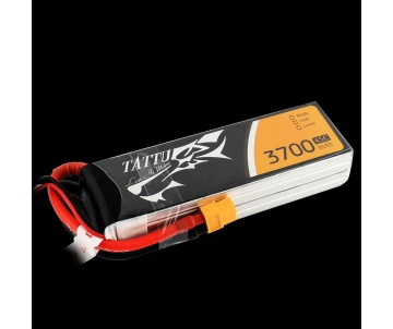Tattu - 100 - 3700mAh 4S1P 14.8V 45C LiPo XT60 Plug Soft Case 136x44x29mm