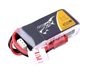 Tattu - 361 - 450mAh 7.4V 75C 2S1P Lipo Battery Pack with JST-SYP plug Soft Case 44x25x14mm