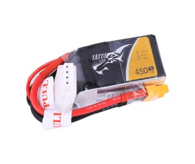 Tattu - 217 - 450mAh 3S1P 11.1V 75C LiPo XT30 Plug Soft Case 45x24x21mm