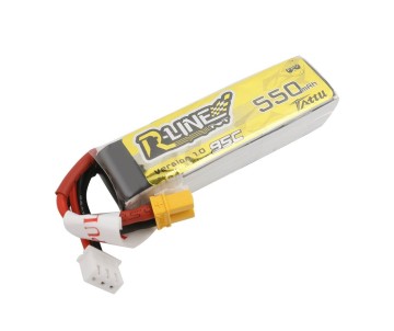 Tattu R-Line - 805 - 550mAh 7.4V 95C 2S1P Lipo Battery Pack with XT30 Plug 61x19x15mm