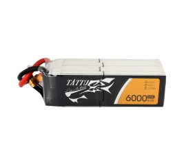 Tattu - 087 - 6000mAh 6S1P 22.2V 35C LiPo XT60 Plug Soft Case 148x45x59mm