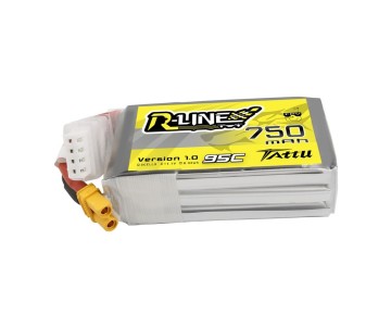 Tattu R-Line - 807 - 750mAh 11.1V 95C 3S1P Lipo Battery Pack with XT30 Plug 58x30x21mm