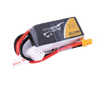 Tattu - 219 - 850mAh 3S1P 11.1V 75C LiPo XT30 Plug Soft Case 60x30x23mm