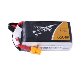 Tattu - 243 - 850mAh 3S1P 11.1V 75C LiPo XT60 Plug Soft Case 60x30x23mm