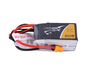 Tattu - 220 - 850mAh 4S1P 14.8V 75C LiPo XT30 Plug Soft Case 60x30x30.5mm