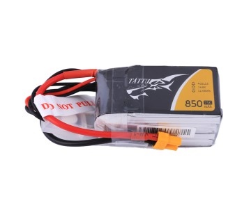 Tattu - 220 - 850mAh 4S1P 14.8V 75C LiPo XT30 Plug Soft Case 60x30x30.5mm