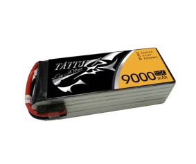 Tattu - 129 - 9000mAh 6S1P 22.2V 25C LiPo No Plug Soft Case 208x73x37mm