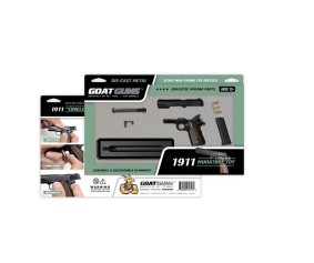 GoatGuns 1/2.5 Scale 1911 Metal Diecast Model Assembly Kit - Black