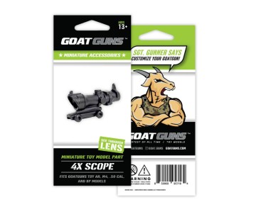 GoatGuns 4X Scope, Attaches to AR15, BP & .50 cal railing - Black