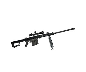 GoatGuns 1/4 Scale Officially Licensed BARRETT 82A1 .50 cal Metal Diecast Model Assembly Kit - Black