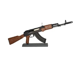 GoatGuns 1/3 Scale AK47 Metal Diecast Assembly Model Kit - Black