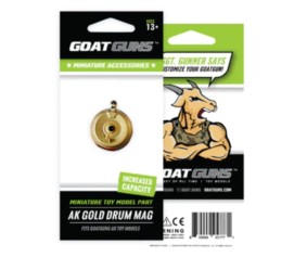 GoatGuns AK Drum magazine for AK47 models - Gold AK47 edition