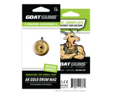 GoatGuns AK Drum magazine for AK47 models - Gold AK47 edition
