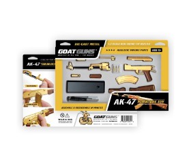 GoatGuns 1/3 Scale AK47 Metal Diecast Model Assembly Kit - Wood