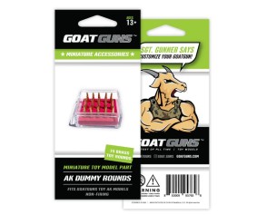 GoatGuns Dummy Brass Rounds for AK47 models. Pack of 15, non-firing.