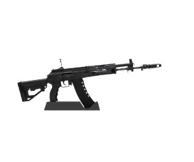 GoatGuns 1/3 Scale AK12 Metal Diecast Model Assembly Kit - Flat Black