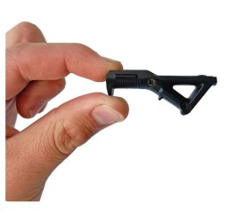 GoatGuns Angled Foregrip that attaches to Quadrailing for AR15/M4 models